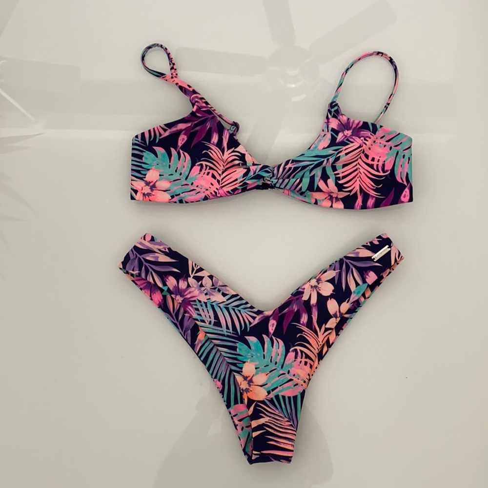 Neon Printed Swimsuit - Blackbough